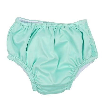 Leveret Kids Baby Boys Girls Reusable Absorbent Swim Diaper UPF 50+ Aqua Size 2
