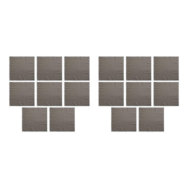 Bearachild 8 Uds paños toalla trapo paño de limpieza patrón de gofres restaurante máquina de Bar absorbente de agua vajilla hogar gris Gris 30*30cm 2piezas