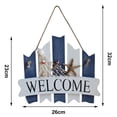 thumbnail image 2 of Cartel De Bienvenida, Decoración Temática De Playa, Cartel Colgante De Pared De Madera Para Decoración Interior Y Exterior Serendint HA035849-00, 2 of 6