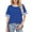 Royal Blue, variant on GIPQJK Tshirts for Women Striped Short Sleeve Crew Neck Loose Tops Casual Trendy Basic Color Block Clothes,Royal Blue 2XL