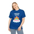 thumbnail image 2 of Love is Love Gay Pride Month LGBTQ Rainbow Lesbian Gay Plus Size Shirts for Women, 2 of 8