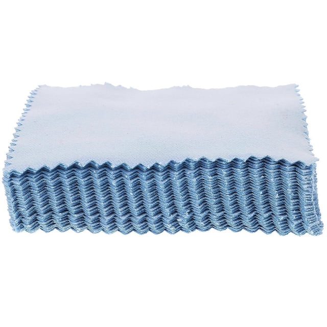 Wipe Silver Cloth for Cleaning 30Pcs Blue Durable Silver Polishing Cloth