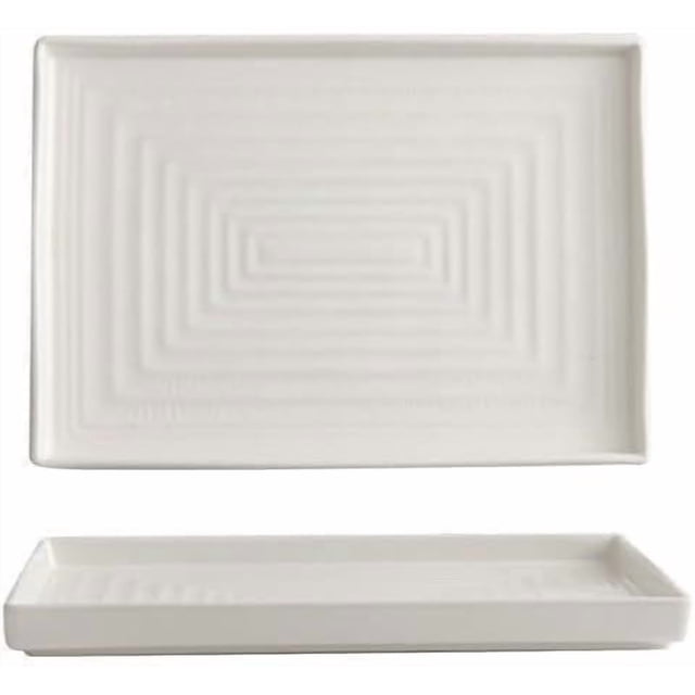 Plates Home-use Ceramic Plates, Creative Western-style Rectangular Plates for Vegetables and Roasting Meat Dishes