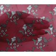 thumbnail image 4 of oneOone Viscose Chiffon Fabric Leaves|Bird & Floral Block Print Sewing Fabric BTY 42 Inch Wide, 4 of 4