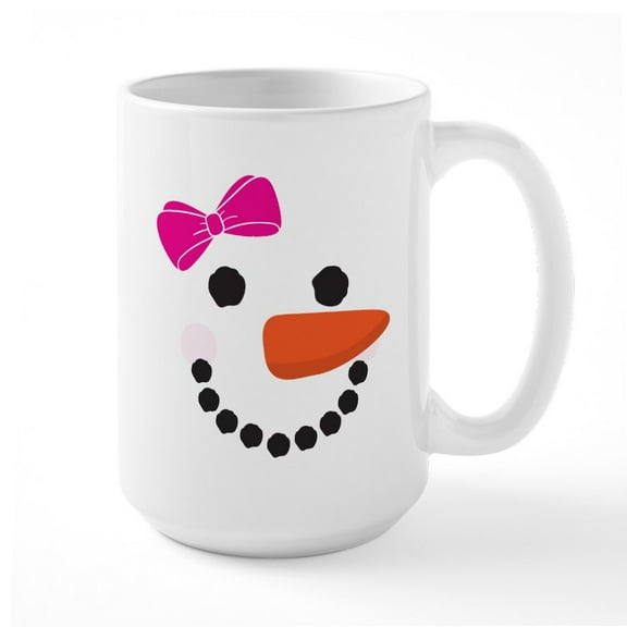 CafePress - Snow Woman Large Mug - 15 oz Ceramic Large White Novelty Mug