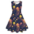 thumbnail image 3 of Asxite Girls 4-13 Years Print Sleeveless Crewneck Graphic red Dress, 3 of 4