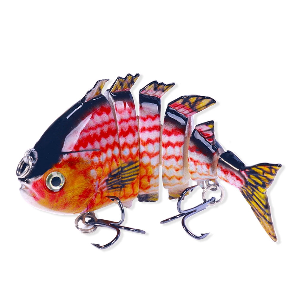 HENGJIA Fishing Lures Multi Jointed Fish Fishing Kits Slow Sinking Lifelike Swimbait Freshwater and Saltwater for Trout Bass Lures,8pcs