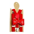 thumbnail image 4 of MERIGLARE Bretelles pour Enfants Nœud Ajustable pour Pantalons Tenue Formelle Fête Rouge, 4 of 9
