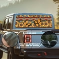 thumbnail image 2 of SEANATIVE Pickup Truck Rear Window Decal Perforated Vinyl See Through Graphic Sticker UV Protection Waterproof Easy Installation Universal Fit Automotive Decals, Tribal Butterfly Sunflower, 2 of 7