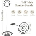thumbnail image 2 of Table Number Holders 10Pcs - 8.75 inch Tall Table Number Stands Place Card Holder for Wedding Party Graduation Reception Restaurant Home Photo Picture Office Memo (Gold, 8.75"), 2 of 15
