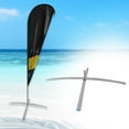 thumbnail image 1 of Base de asta de bandera de playa, soporte de base de bandera de plumas, soporte de base de sombrilla plegable para orientación vial,, 1 of 8