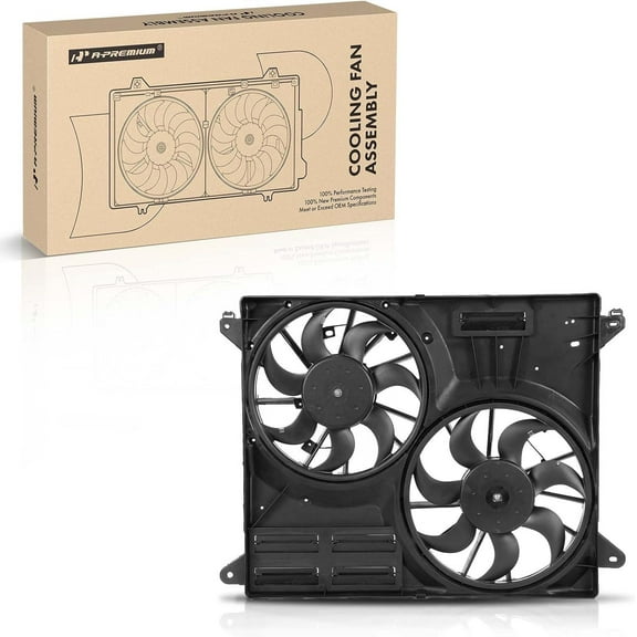 A-Premium Engine Radiator Cooling Fan Assembly Compatible with Ford Edge 2015-2020 & Lincoln MKX 2016-2018, Nautilus 2019-2020, 2.0L 2.7L 3.5L 3.7L, Replace# F2G38C607CG