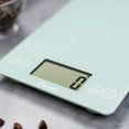 thumbnail image 3 of Escali Arti Glass Food Scale Digital Countertop Kitchen, Baking and Cooking Scale with Large Display, 15-Pound Capacity, 9" x 6.5" x .75", Classic Teal, 3 of 5