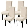 thumbnail image 1 of Funda protectora para silla de comedor corta, extraíble y lavable, elástica, súper ajustada, funda de asiento para Hotel, comedor, ceremonia, etc., 1 of 7