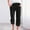 Black, variant on SwiftWear Linen Cotton Drawstring Capri Pants for Women - Straight Leg Comfort Loose Fit Capris with Pockets, S-3XL Sizes