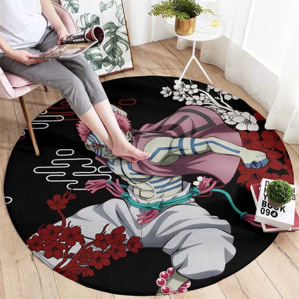 Akaza - Demon Slayer Round Carpet Anime Japan Style Rug - Walmart.ca
