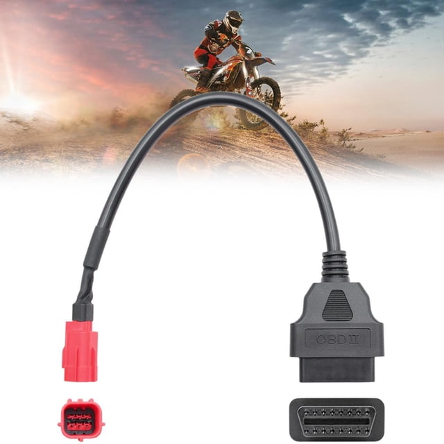 Cable Adaptador Obd2 De 6 Pines A 16 Pines Cable De Diagnóstico De Motocicleta Compatible Con Honda Guardurnaity VI011375-00