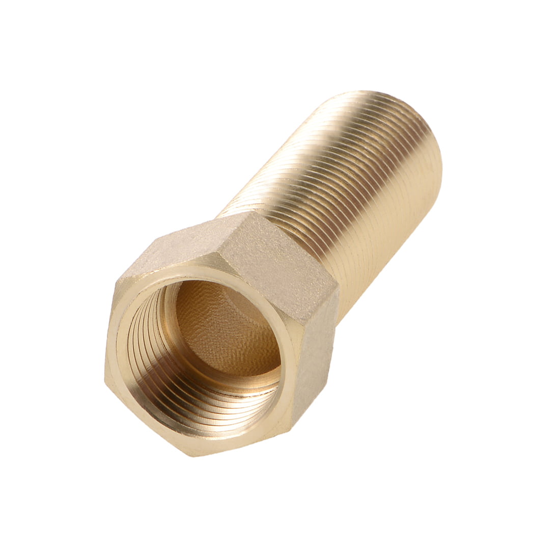 1/2" Male x Female Thread Full Brass Connector Adapter Straight Fitting 70mm 