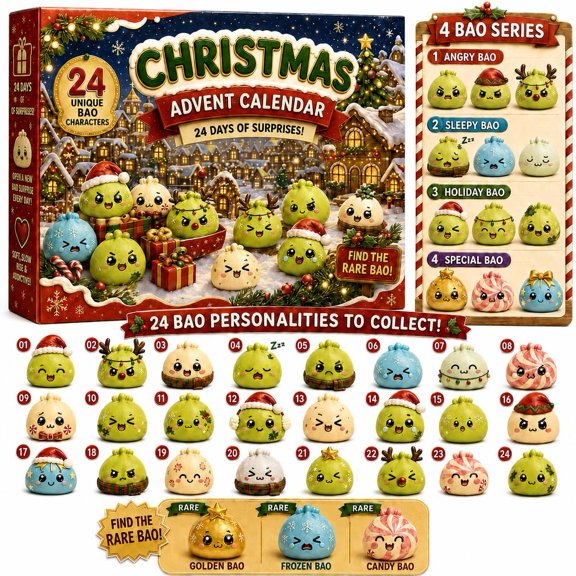 Advent Calendar 2026 Christmas 24 Days Squishies for Adults