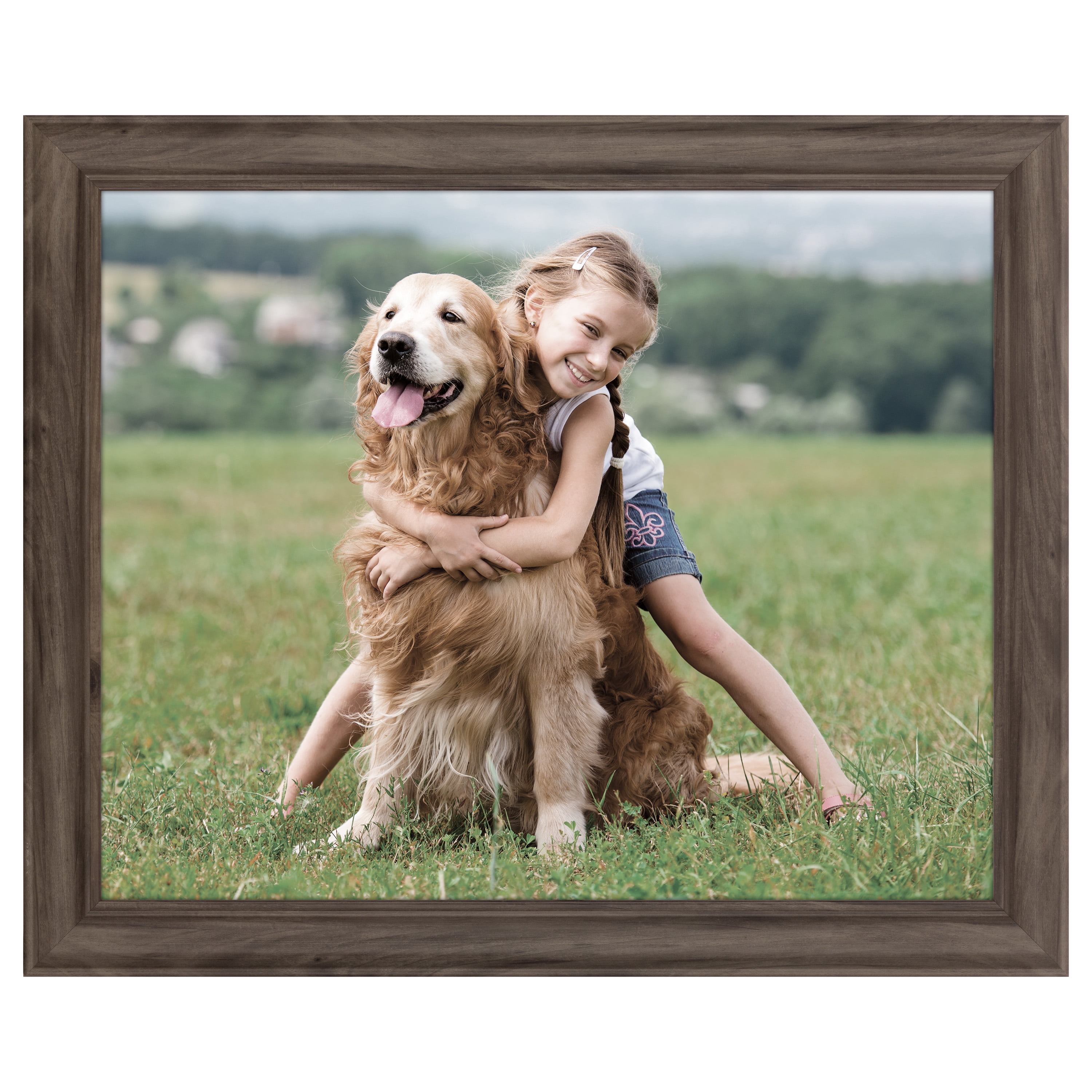 Gallery Solutions 16"x20" Greywash Large Wall Frame, Stylish and Versatile Solution - Gray