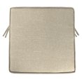 thumbnail image 3 of Jordan Manufacturing 22.5" x 22.5" Tory Bisque Tan Solid Square Outdoor Deep Seat Cushion with Ties and Welt, 3 of 12