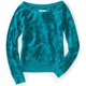 thumbnail image 1 of Suéter de Punto de Forro Polar Aeropostale Estampado de Leopardo Verde Extragrande Tejer, 1 of 1