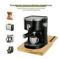 Petoto Kitchen Bamboo Slider Tray, Caddy Sliding Coffee Maker Tray