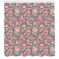 thumbnail image 3 of Ambesonne Flower Shower Curtain, Romantic Bridal Bouquets, 69"Wx70"L, Dark Coral Sage Green, 3 of 3