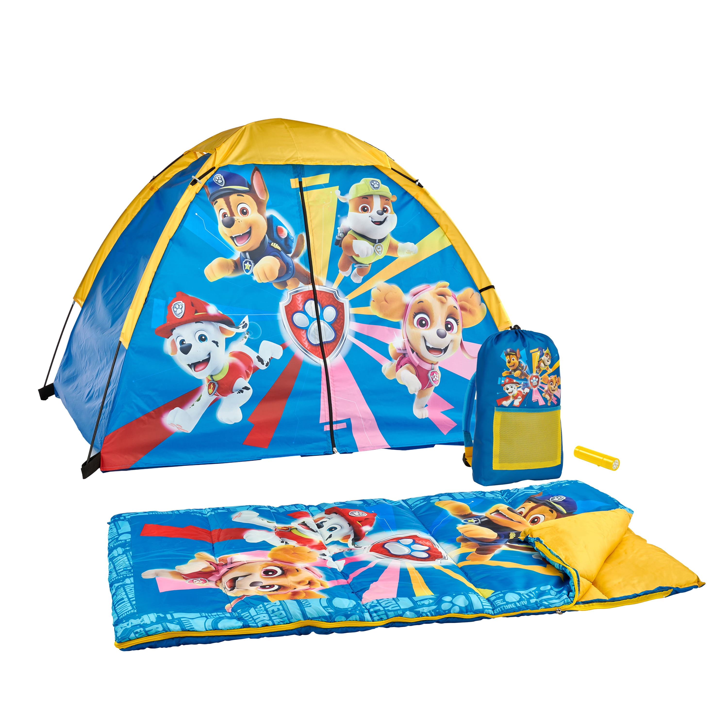 Nickelodeon Paw Patrol 4-Piece Child Indoor/Outdoor Unisex 4-Piece Camping Kit, Multi Color