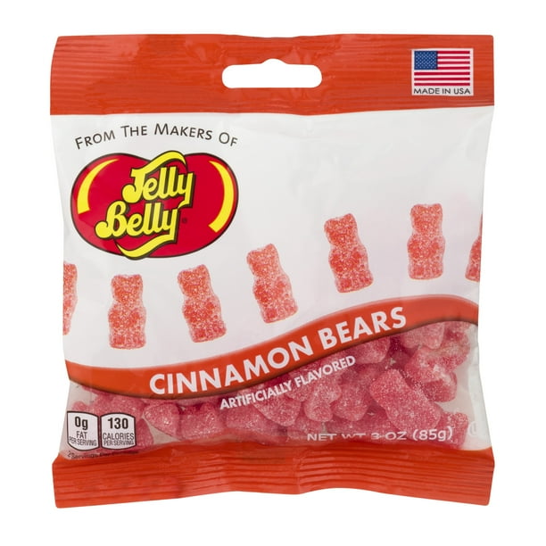 Jelly Belly Hot Cinnamon Gummy Bears 3 Oz 5060