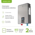 thumbnail image 3 of Calentador de Agua Electrico Instantáneo 220V, 1.5 Servicios, Pantalla táctil control de Temperatura de 30° a 55°C AVERA CE01, 3 of 11