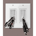 thumbnail image 3 of 2X 2-Gang Wall Plate, Brush Style Opening Passthrough Low Voltage Cable Plate In-Wall Installation for Speaker Wires, 3 of 5