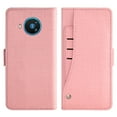thumbnail image 4 of Leather Book Wallet Case Cover for Nokia 8.3, Real Leather Design with Card Slot, Magnetic Closure and Built in Stand - Blue, 4 of 5