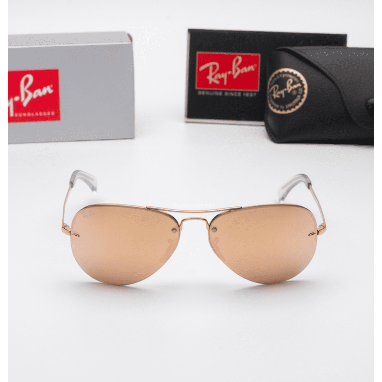 Ray-Ban RB3449 Aviator Adult Sunglasses with UV Protection  display picture 2
