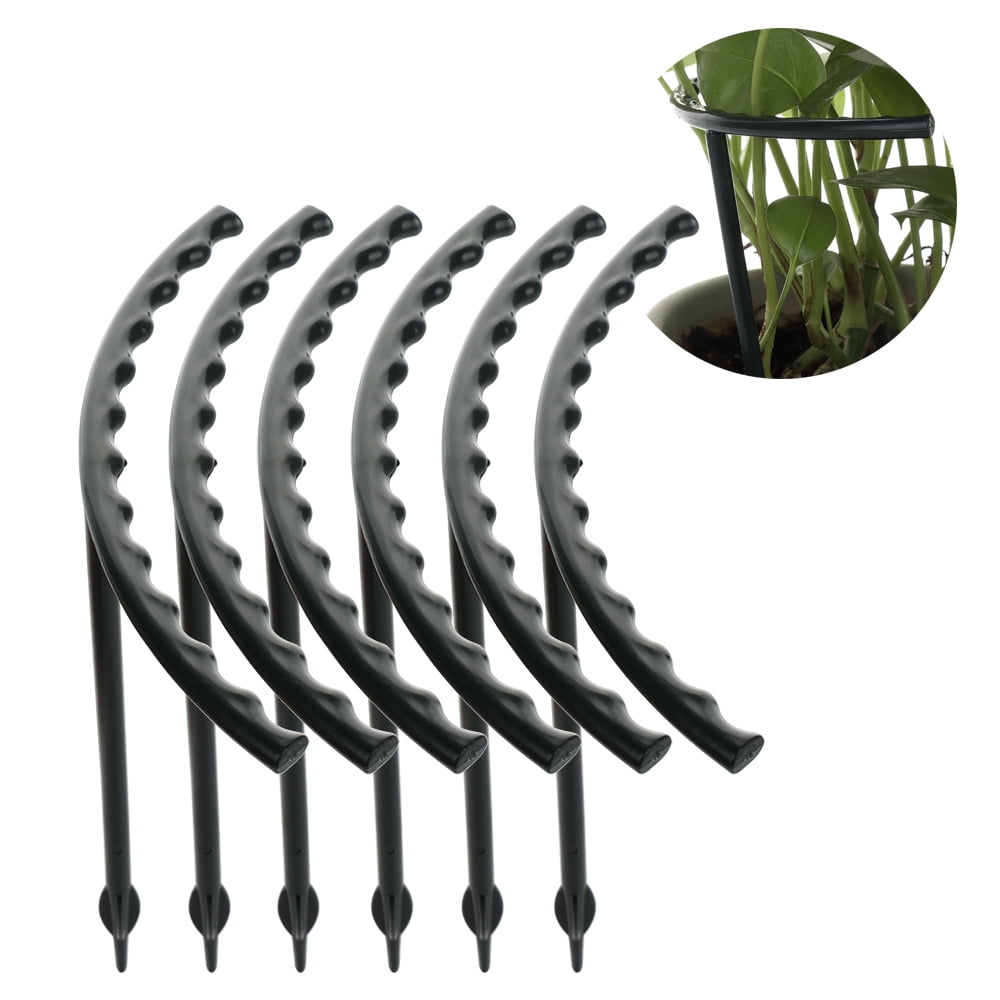 6 Pcs Arcuated Plant Support Stakes Garden DIY Climbing Trellis Flower