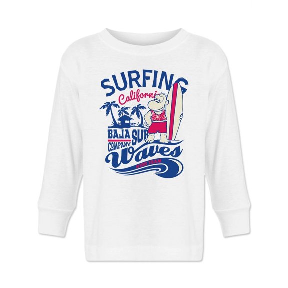 Surfing Caligornia Waves Long Sleeve Toddler -Image by Shutterstock, 2 Toddler