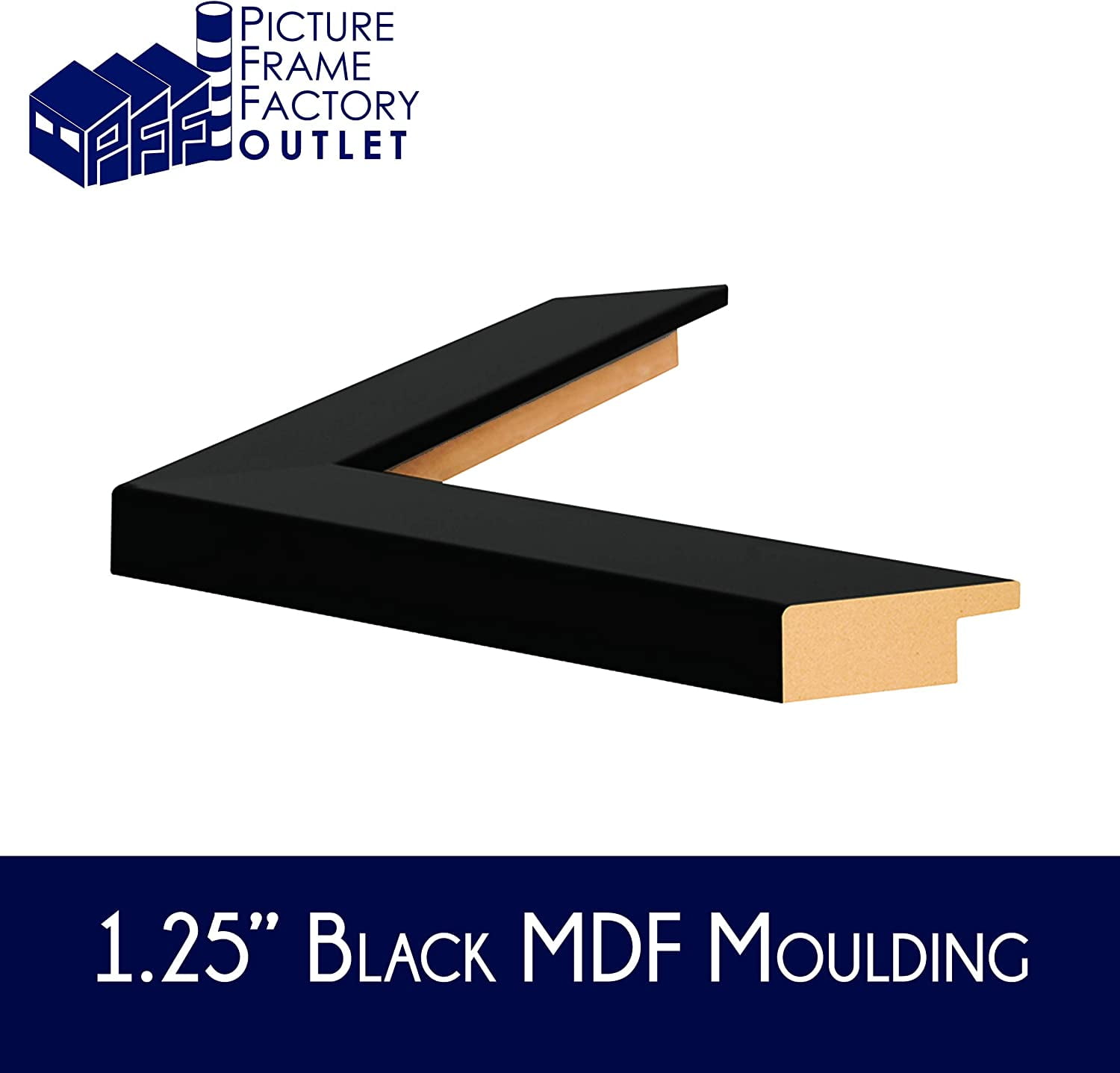 (1) 14.25x19.5 - Picture Frame for Puzzles, Photos, Artwork - 1.25" Black MDF Frame with plexi-glass and hanging hardware