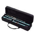 thumbnail image 2 of Dcenta Closed Hole C Flute 16 Keys Cupronickel Nickel-plated Wind Instrument with Carry Case Flute Stand Gloves Cleaning Cloth Mini Screwdriver Cleaning Rod, 2 of 7