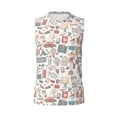 thumbnail image 6 of Lsque Summer Life Print Men's Cotton Blend Sleeveless Muscle Shirts (S-3XL)- Moisture Wicking, Odor Protection, UPF 30+,Large, 6 of 8