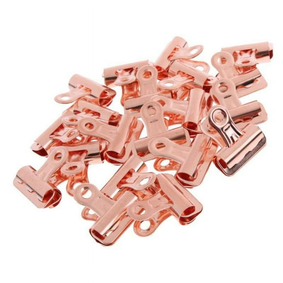 20pcs 25mm Metal Bulldog Clip Money Letter Paper Organizers -Rosy Red