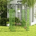 thumbnail image 3 of Patiojoy Birdcage Shape Garden Arch 9.4 x 6.8FT Heavy Duty Arch Trellis with Hanging Hook for Climbing Plants, 3 of 9