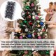 thumbnail image 3 of Bearachild 30 piezas de bolas de Navidad adornos inastillables decoraciones para árboles de Navidad juego de bolas colgantes para decoración de fiesta de Kits de decoración para fiestas gris oscuro Bearachild HA007626-09B, 3 of 6