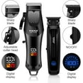 thumbnail image 4 of HIENA Men's Hair Clipper and Trimmer Set, Professional Cordless Hair Clipper, Trimmer, Suitable for Men's Hair Clippers, Home Hair Salon Hair Cutting Tools (Black2), 4 of 10