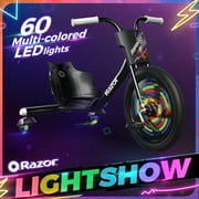 Razor RipRider 360 Lightshow - Drift Trike with Colorful Lights, 3 Wheeled Ride-on Toy for Kids 5+