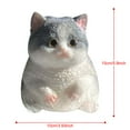 thumbnail image 2 of Big Kitty Soft Toys Funny Cute Stress Relief Plush 15x10cm Super Soft Material Sensory Toy for Relaxation Christmas Gifts Party Favors Kids, 2 of 4