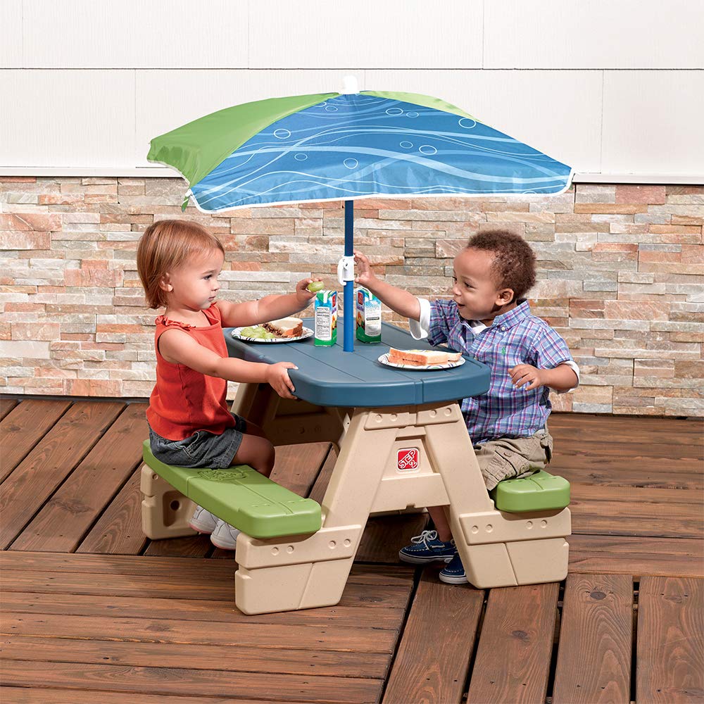 Step2 Sit and Play Junior Picnic Table with Umbrella, Plastic - image 2 of 3