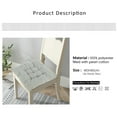thumbnail image 4 of Fyeme 2 Pcs Seat Cushions,40*40cm Practical Washable Cotton Linen Seat Cushions Durable Wear-resisting Square Comfort Seat Pads, 4 of 7
