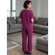 thumbnail image 3 of Conjunto 2 Piezas Casual Chic para Mujer Unitalla, Blusa de Manga Corta y Pantalón Cómodo, Estilo Elegante y Sofisticado para Mujer, 3 of 5