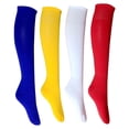 thumbnail image 4 of Calcetines de fútbol para adultos, elásticos, para estudiantes, para hombres y mujeres, deportivos, de grosor medio, de color sólido, de longitud media, 4 of 6