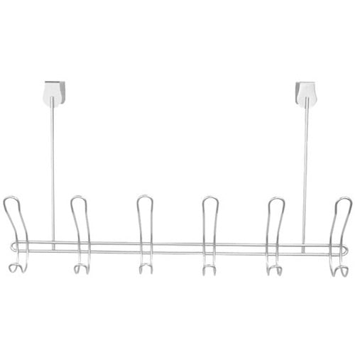 Mainstays Over The Door 6 Hook Rack Walmart Com Walmart Com